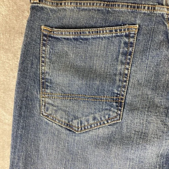 Arizona Jeans Mens 36x36 Flex Relaxed Straight Sits Below Waist Blue Denim - Picture 6 of 16